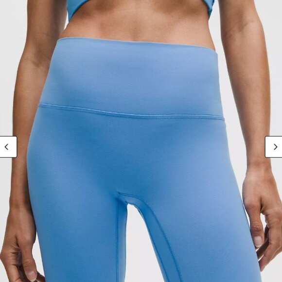 Lululemon Align High Rise Leggings, Color: Pool Party Blue, 25in. length, size 2 - Picture 3 of 4
